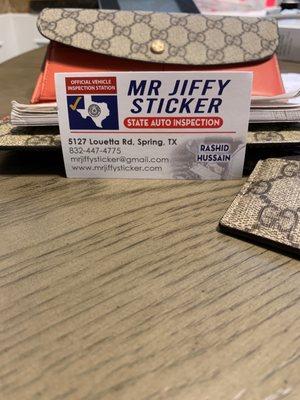 Mr. Jiffy Sticker