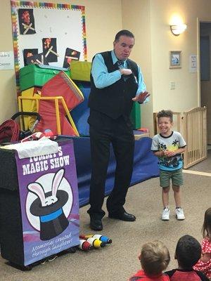 Magician visitor ! So many laughs !