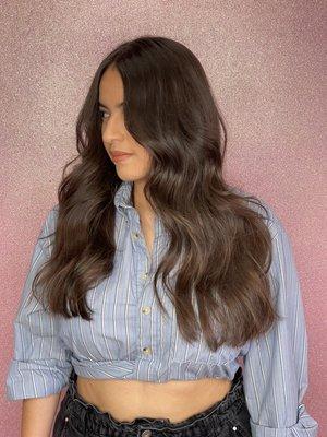 Luscious hair for this gorgeous babe!