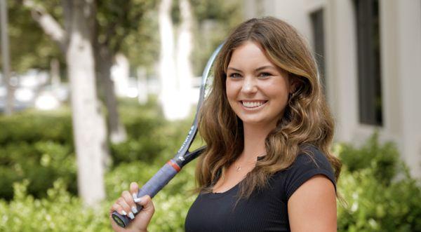 Our patient enjoying their new smile!