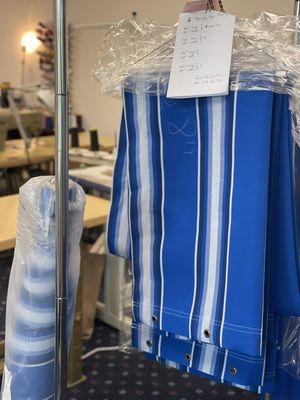 Canvassing for outdoor patio