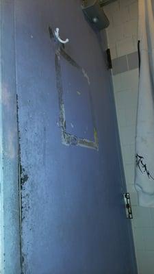 Door inside only working shower