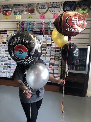 love our balloons ! Thank you Di Vine Dollar Store !