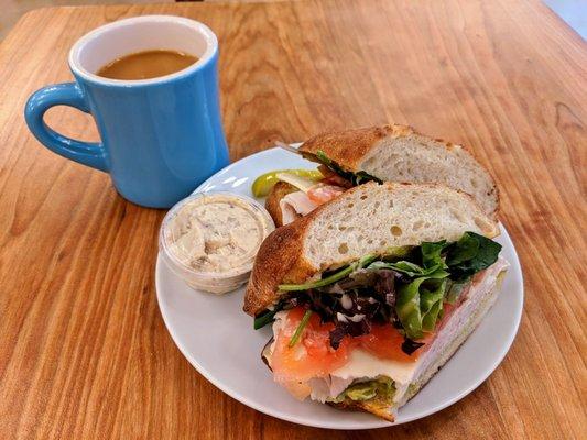 Dollop: Turkey Sandwich with House Made Baguette