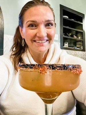 Spicy grapefruit margarita.