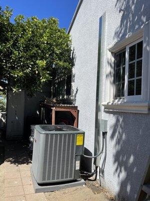 Add air run 220 power and refrigeration lines