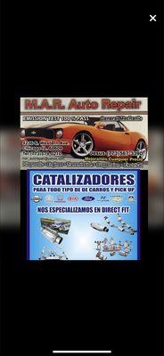 M.A.R. AUTO REPAIR