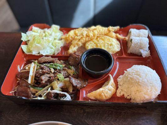 Mongolian Beef Bento Box
