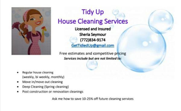 Tidy Up House Cleaning Services