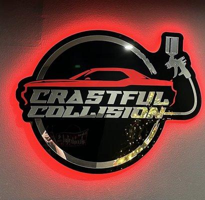 Beautiful logo this collision shop deserves more attention