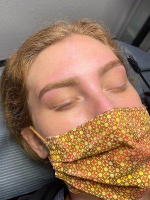 Precision Brow Wax | Tint
Blonde client (after)