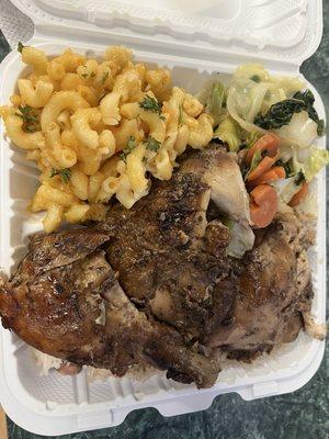 Jerk chicken and sides