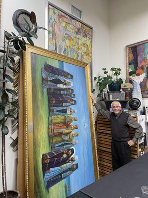 Finished! Whew!! Large painting by well known local artist