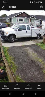 Clearly blocking a driveway and parking on the wrong side of the road!