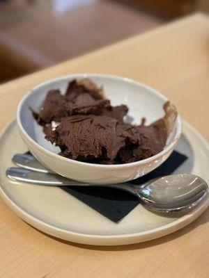 Dark chocolate gelato