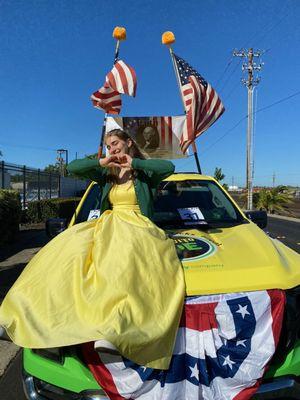 Mosquito "Joesephina" in the Roseville 4th of July parade.