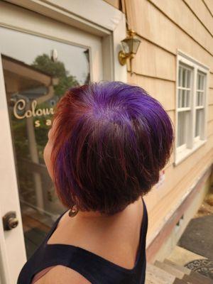 Top and left peek a boo color