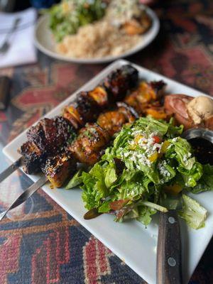 Fliet ans shrimp skewer