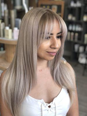 Full bleach and shadow root for this babe!