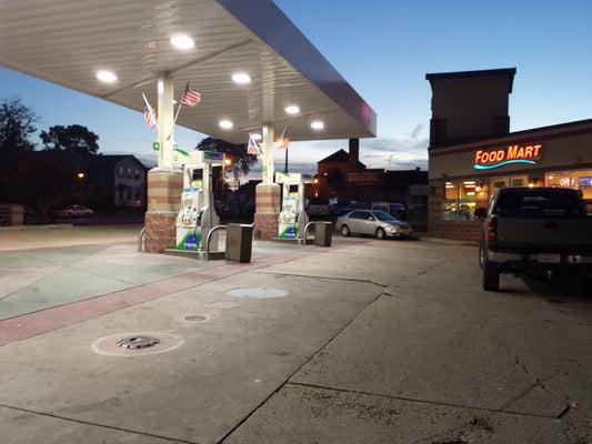 The open sign is always on, even when they are closed.