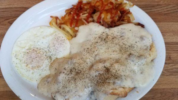 Farmer's Breakfast. Enough for the two of us to share!