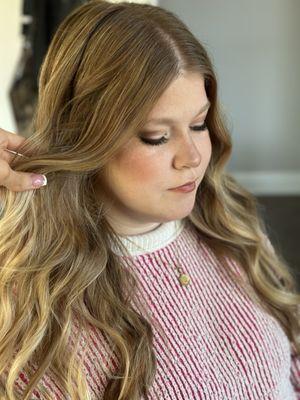 glam hair and makeup