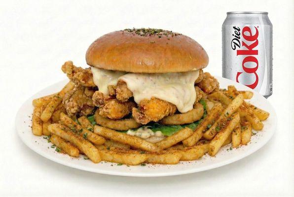 Chicken burger combo