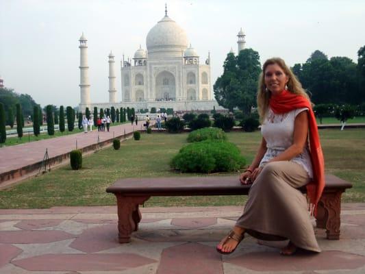 Tammey at the Taj Mahal