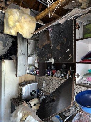 Fire damaged property