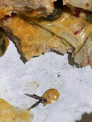 A bug in my ##11 Subway Club® (690 Cals)