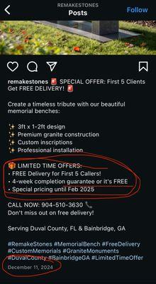 False advertising from REMAKESTONES