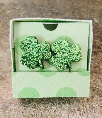 San Patrick's Day studs available