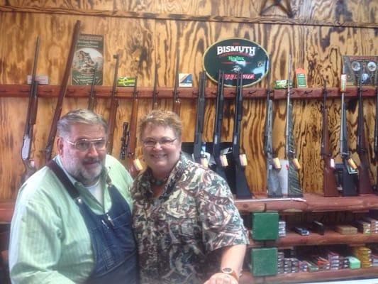 The owners Charlene and J Earl Bridges