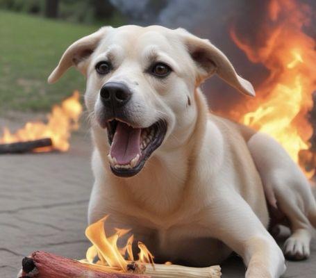 Flaming Dog, Cajun style!