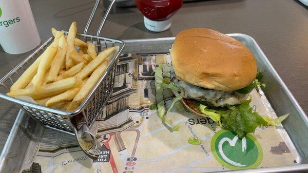 Jalapeño double burger.