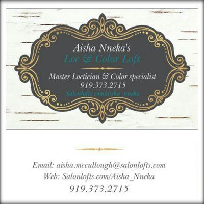 Aisha Nneka's Loc & Color loft