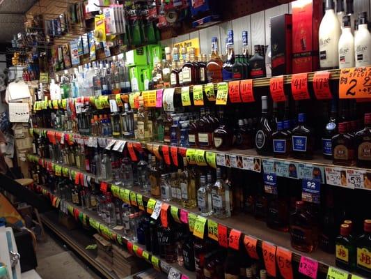 Hard liquor selection