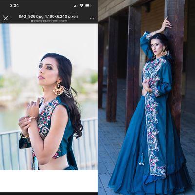 Makeup and hair for a photo shoot