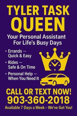 Tyler Task Queen