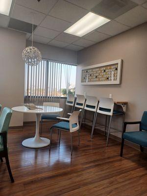 Part of waiting room - plenty of seating