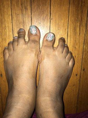 Betsy bling pedicure work