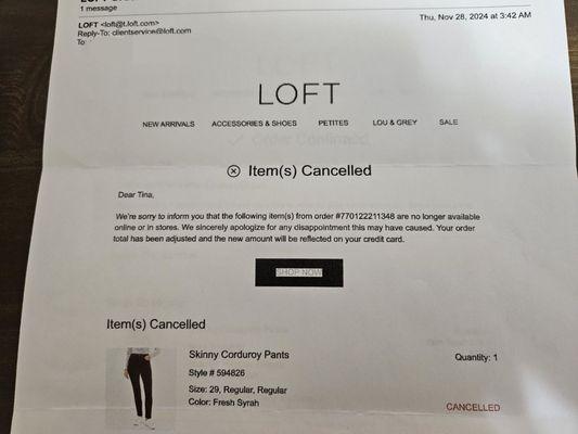 Ann Taylor Corporate Ofcs