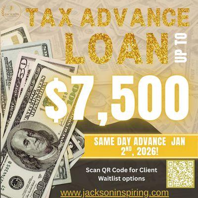 Advance Loans start Jan 2nd 2026!