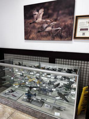 Airplane display for the plane enthusiast