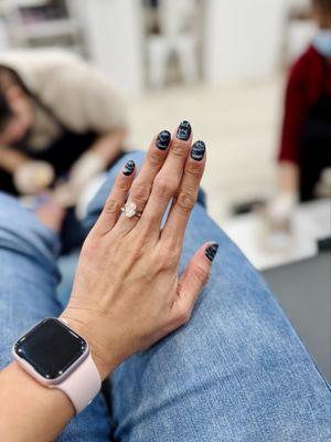 Smokey marble nails that don't show marks when I scuff them up!