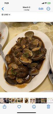 Clams with black beans sauce