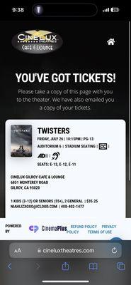 Cinelux Gilroy Café & Lounge