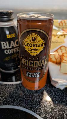 Japanese can of coffee.