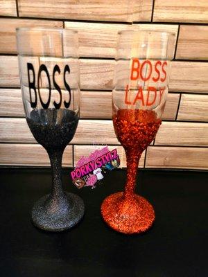 Custom wine flutes