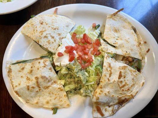 Vegetable quesadilla!